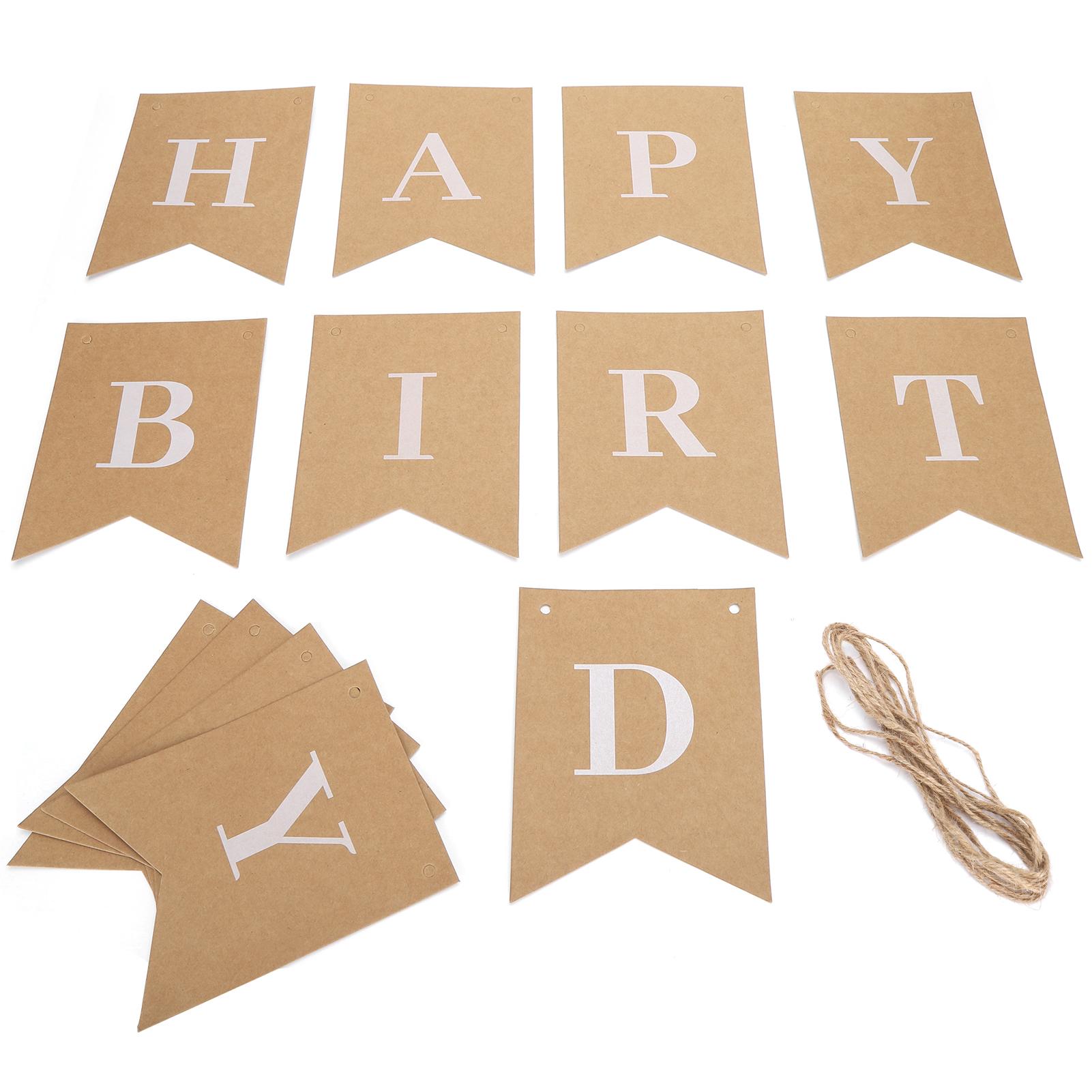 

Баннер из крафтовой бумаги, ручная работа, полоски, форма букв, сделай сам, веревка, тандемные вечеринки, украшения