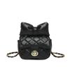 Korean Version of Simple and Cute Bow Embroidery Thread Chain Change Bag Trendy Women's Bag 2025 New Spring Shoulder Messenger Bag