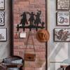 1pc Cowboy Metal Wall Mounted Row Hook, Decorative Organizer Rack With Hooks Easy Installation Hanging Storage Rack Hooks