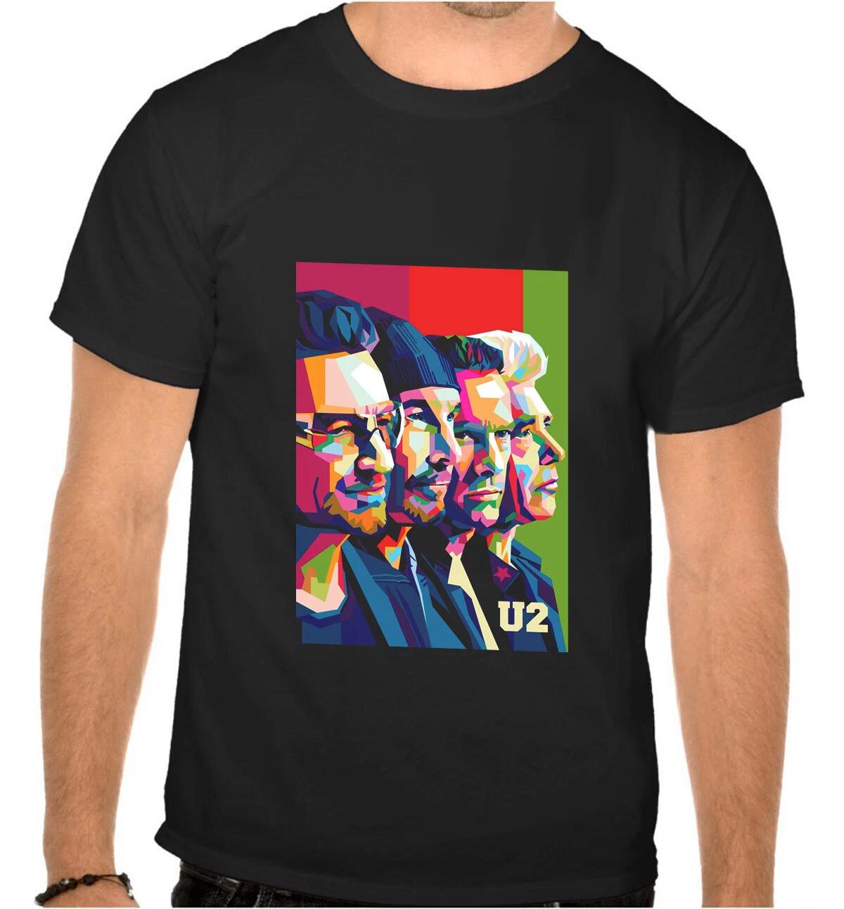 U2 U 2 Rock Music Logo Black T-Shirt -1149 XXXL