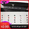 Autosticker 2025 Nieuwe Tesla 3D ABS Letters Tesla Logo Koolstof Chroom Zwart Rood Embleem Auto Achterklep Stickers Voor Tesla Model 3 Y X