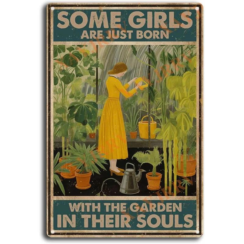Gardening Because Murder is Wrong Vintage Metal Tin Signs Wall Decor for Home Garden Bars Cafe Clubs Retro Posters Plaque