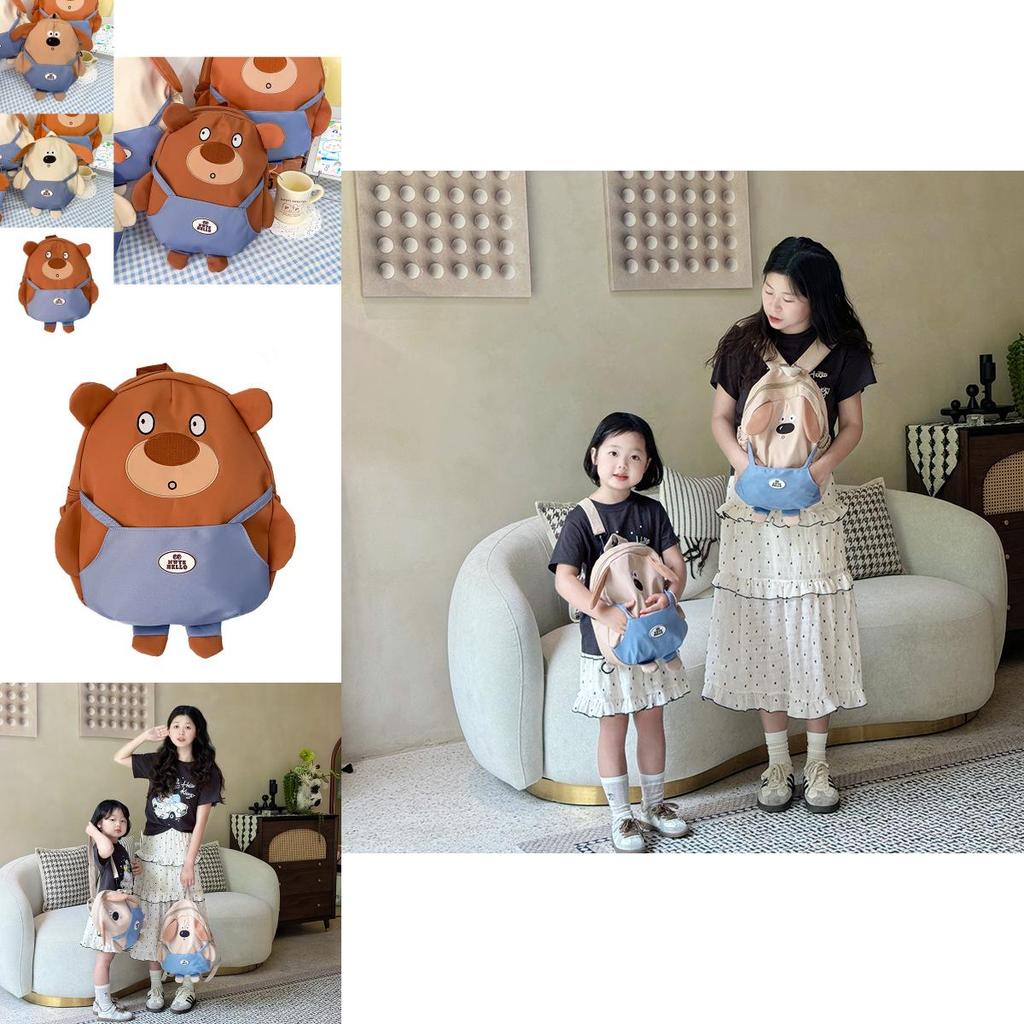 Adorable Cartoon Dog Backpack For Kids With Breathable Nylon Design Perfect For School