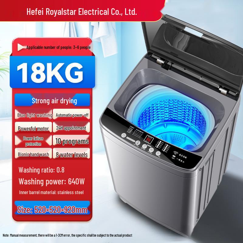 Compact Washer-Dryer Combo: Fully Automatic, Large Capacity, Ideal for Rentals and Small Dorms