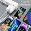 PD 25W 6-Port Fast Charger: 3 USB, 3 PD 55W with QC3.0 – EU, UK, AU Plugs