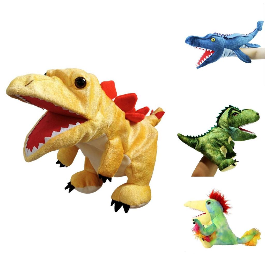 Soft And Cuddly Dinosaur Hand Puppet Plush Toy For Kids' Imaginative Playtime