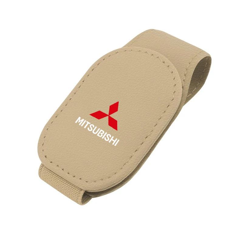 Magnetic Car Sunglasses Holder Sun Visor Clip for Mitsubishi Outlander Lancer Pajero ASX Auto Accessories