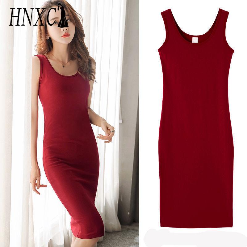 HNXC Women Fashion Round Neck Sexy Sleeveless Mini Dress Fashion Dress