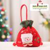 Christmas Eve Gift Tote with Santa, Snowman & Reindeer Design
