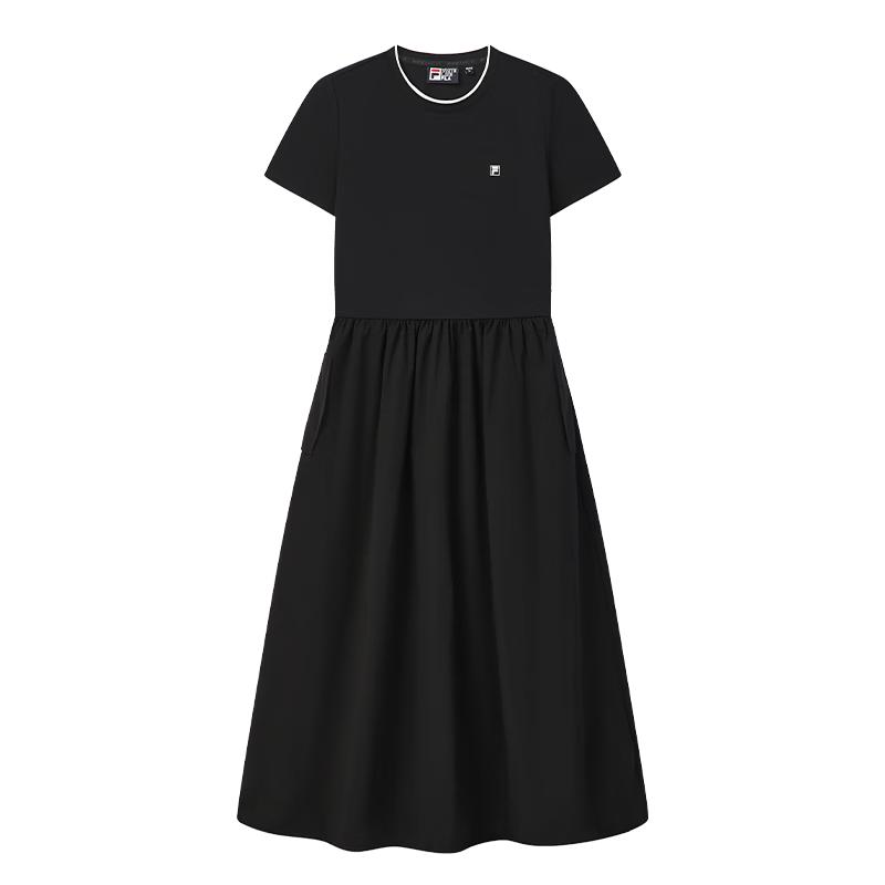 FILA Women s 2026 Summer Round Neck T-Shirt Dress L
