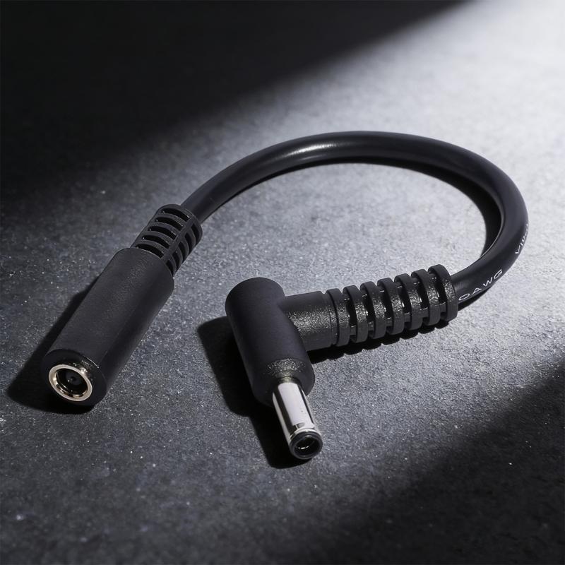 DC4.5x3.0mm Charging Cable Female Input Male Output 90 Degree Bend 15cm Length Power Extension For Laptop Computers