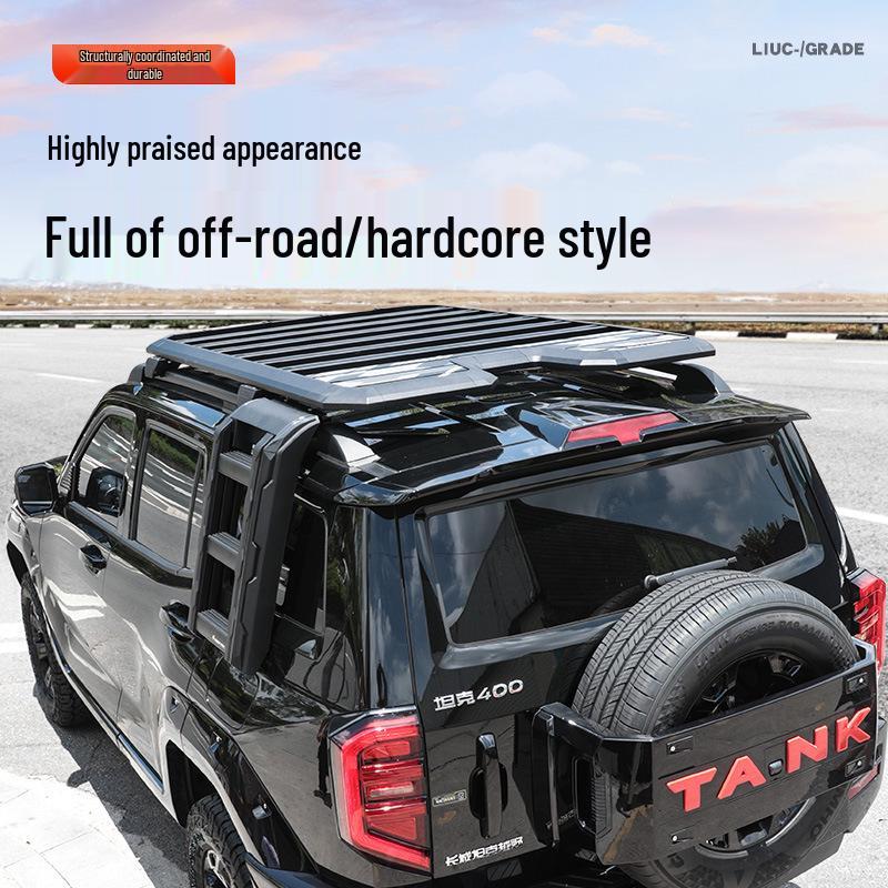 Tank 400 Hi4t Explorer Roof Platform with Side Ladder and Backpack Holder