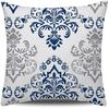 Blue and White Patterned Pillow Covers Set for Home Decor ,,sofa and chair cushion covers, home bedroom room decoration
