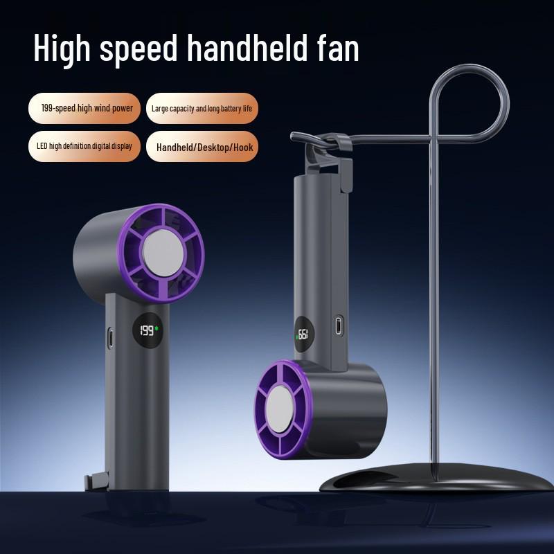 Portable Rechargeable Mini Fan with Ice Pack for Cooling