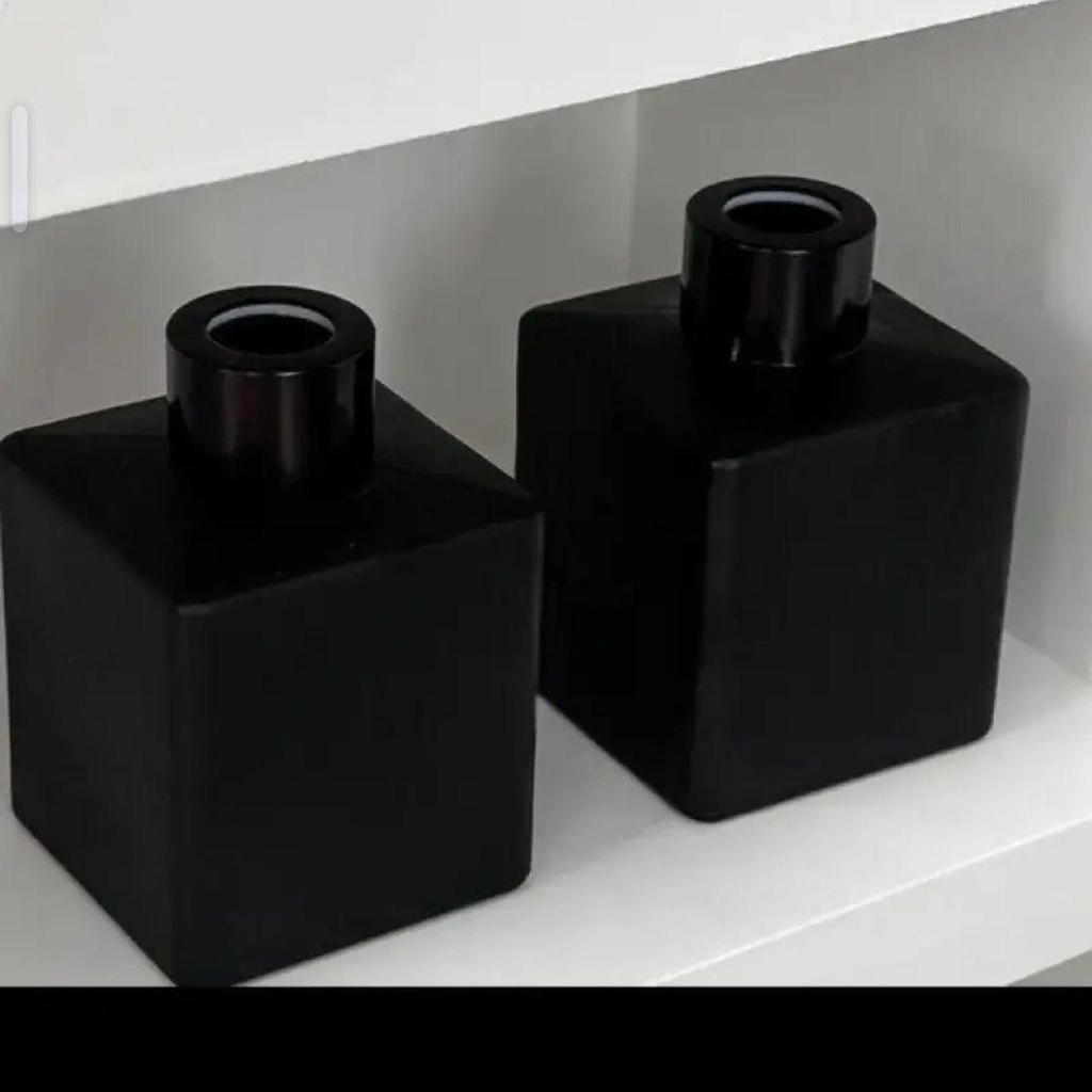 50ml Frosted Square Aroma Diffuser Glass Bottle for Home or Car Decoration