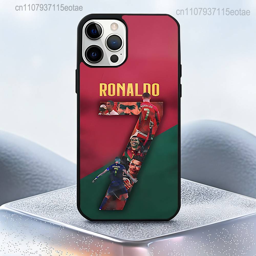 Fußball CR7 R-RoNaldo-ES Magnetisches Kabelloses Ladecase Für iPhone 11,12,13,14,15,16,17,Pro,Max,Plus Stoßfestes Cover