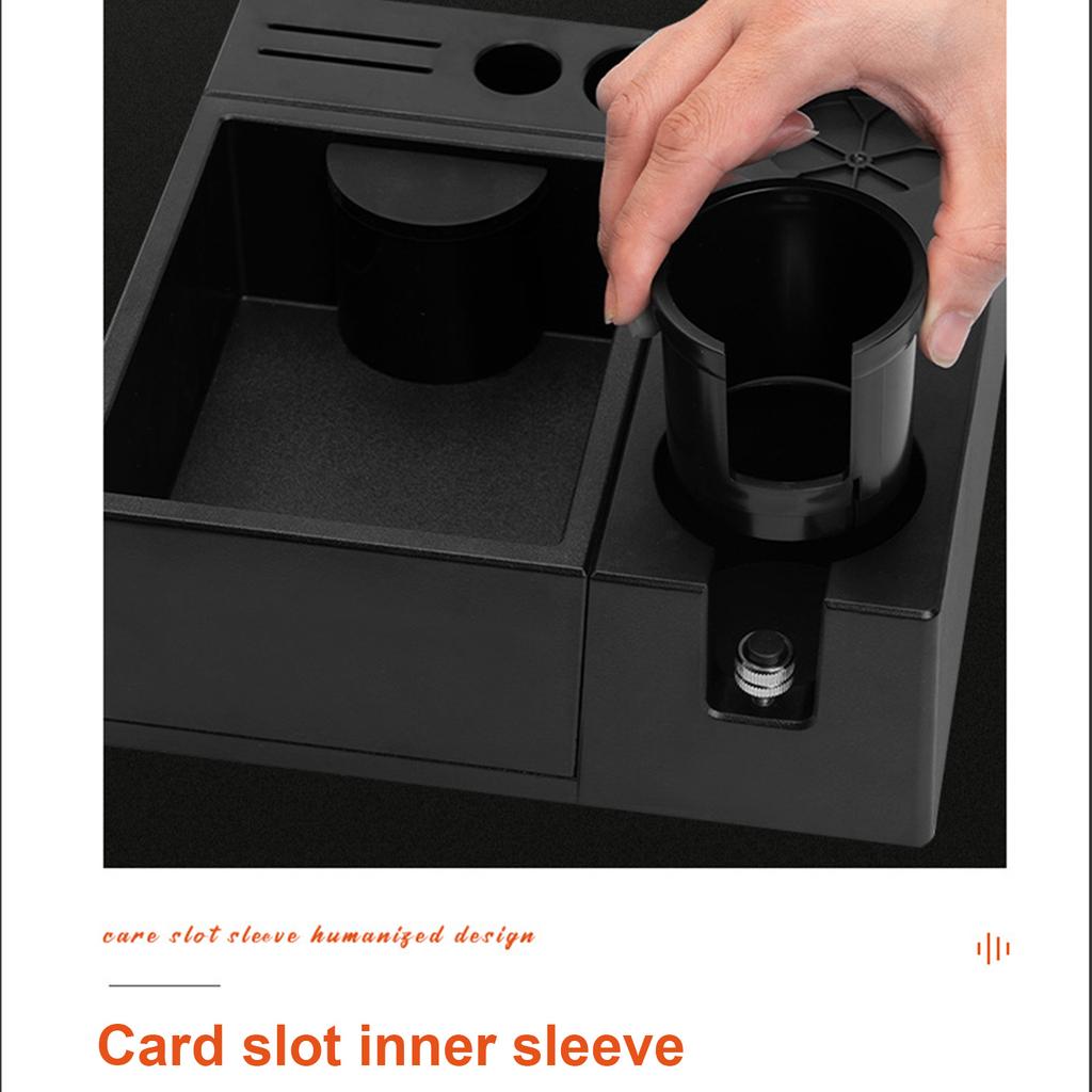 Functional Espresso Tamper Station with Removable Knockbox and Non Slip Base Espresso Knockbox for Coffee Tools