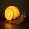 Halloweenská noční lampička šnek Vintage vyřezávaná simulační socha šneka z pryskyřice Stolní světlo Sváteční párty Domov Kancelář Ložnice Dekorativní lampa šnek