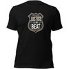 Justice Beat Police Officer T-Shirt _ Law Enforcement Apparel _ Proud Cop Gift _ Comfortable Graphic Shirt
