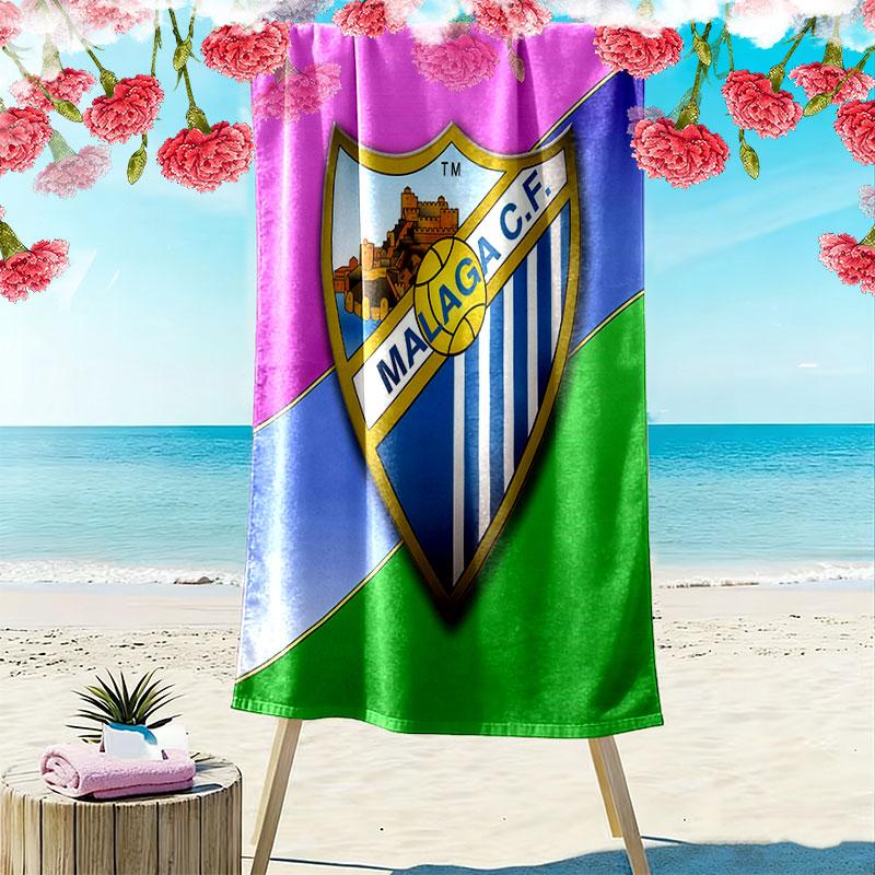 Málaga C.F. Poster Beach Towel, Large Soft Quick Dry Towel for Beach Camping Swimming