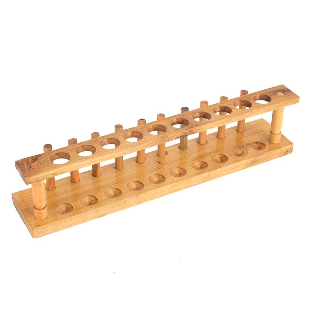 Alkali Resistance Wooden Test Tube Rack Durable Test Tube Stand Durable Test Tube Rack  Research