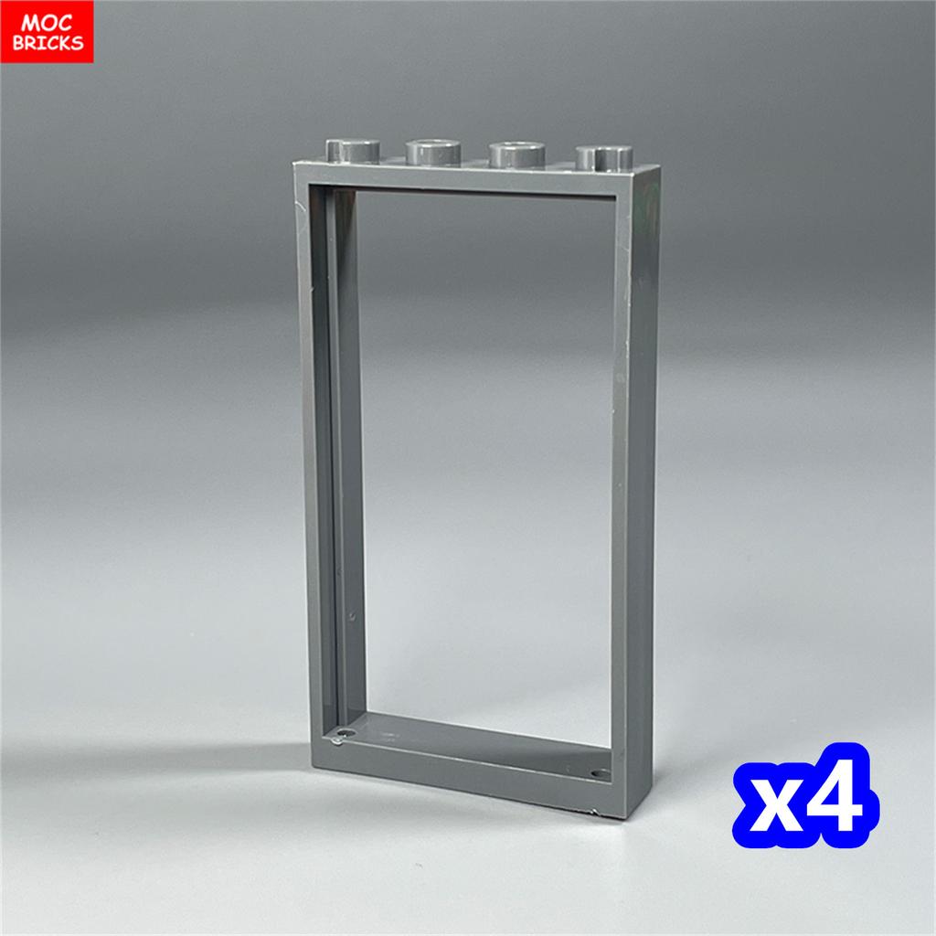 MOC Bricks Door 1x4x6 Window Fence Gate DIY Garden House Architecture Accessories Building Blocks Children's Toys