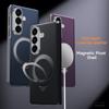 High-end Carbon Fibre Kickstand Phone Case for Samsung Galaxy Z Fold 7 6 5 Mganetic Wireless Charger Shockproof Protection Cover