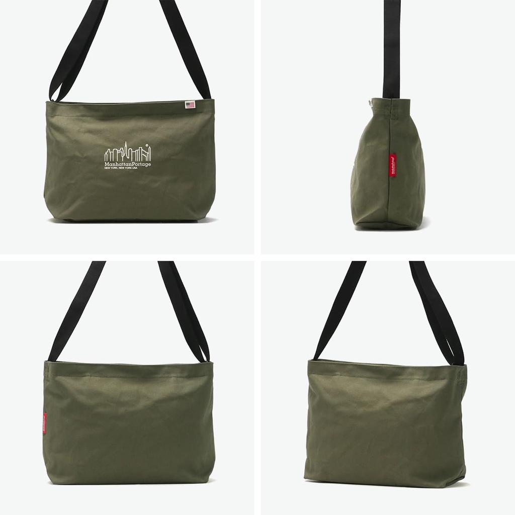 Echte Umhängetasche MP1482CNVS Clearview Umhängetasche Canvas BLK [Manhattan Portage] [Offiziell]