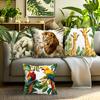 Home Decor Wild Animals In Tropical Jungle Pillow Covers Pattern Cushion Cover Suitable for Sofa Bedroom Car Pillow Cover