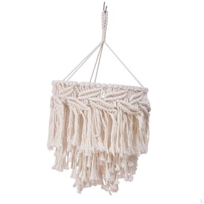 Decorative Hanging Light Cover with Macrame Design for Home And Office