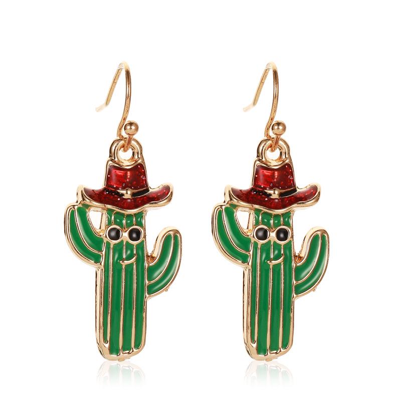 Reindeer Bell Christmas Earrings with Snowflake Tassels