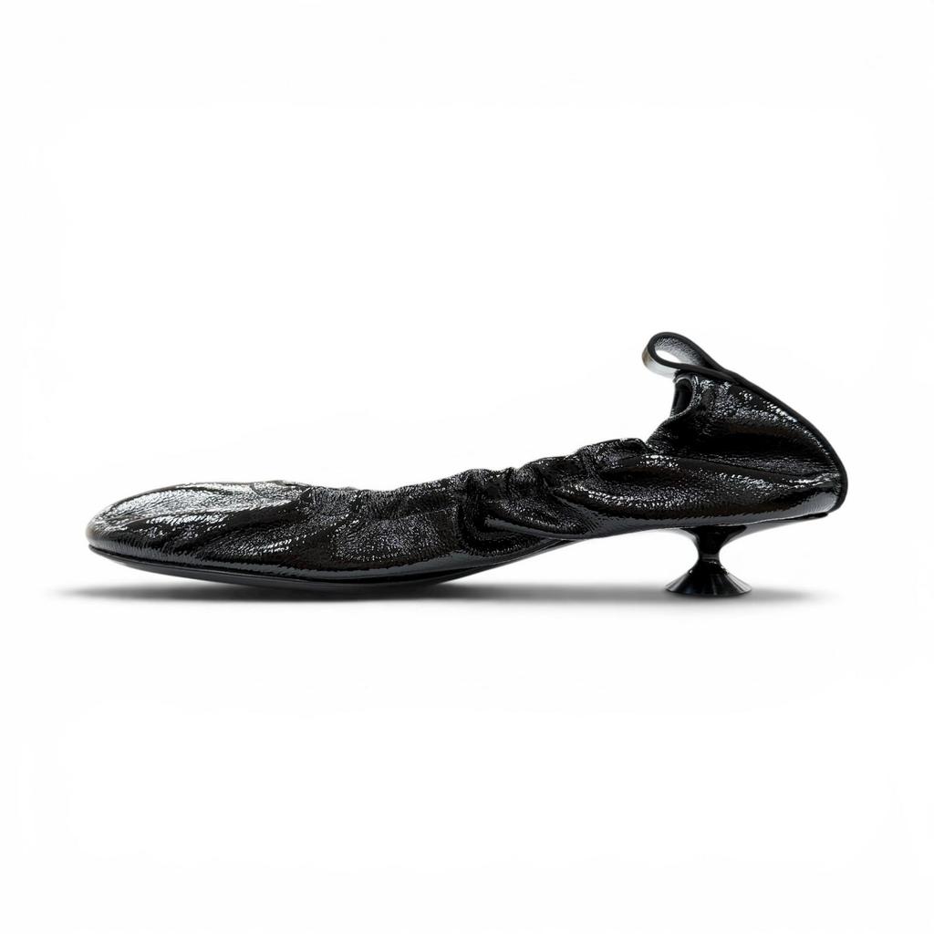 Pristine Sergio Rossi Pumps ORB Micromartini Heels Black Leather Women 36 Used