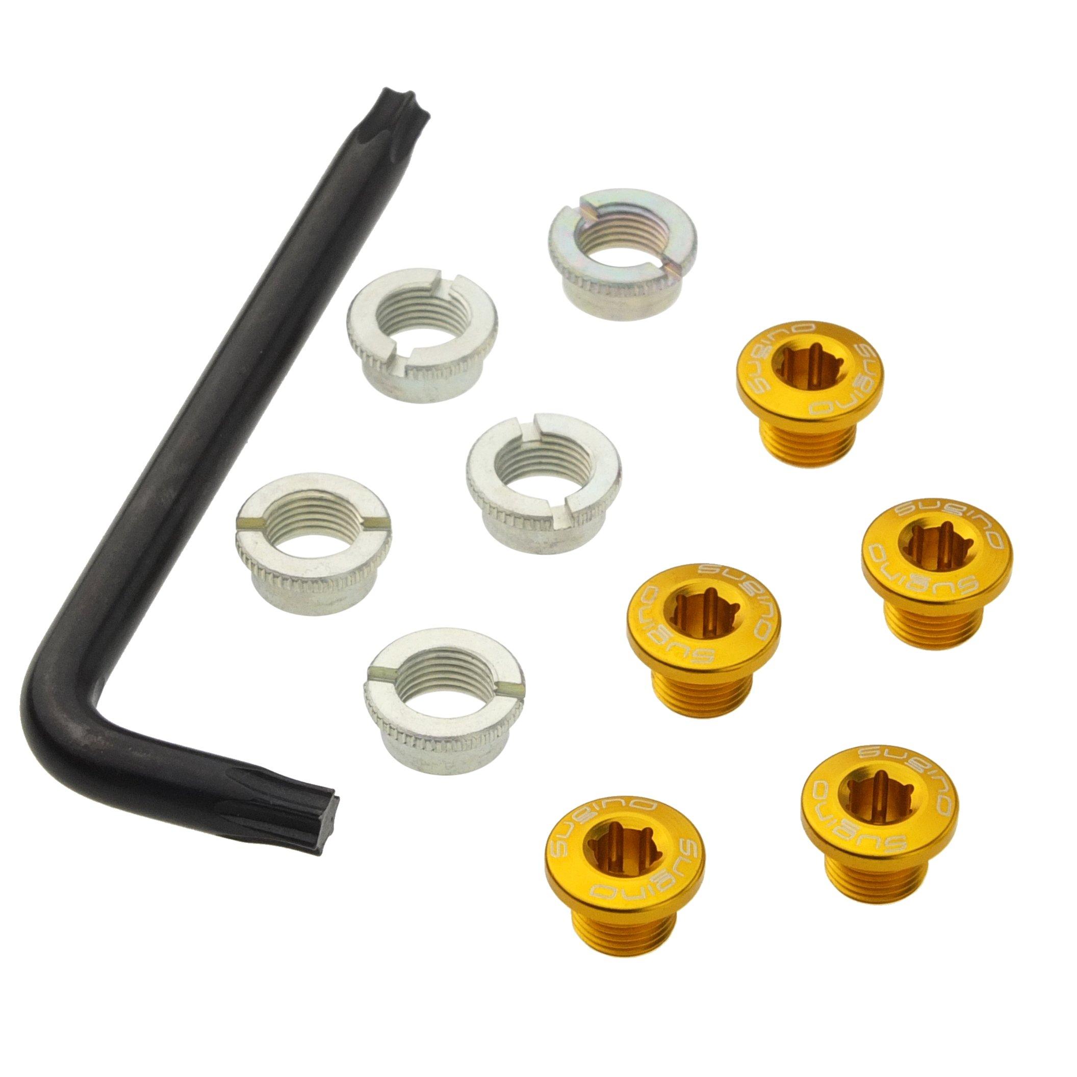 

Sugino 701 Aluminum SINGLE Screw Set Gold золотой