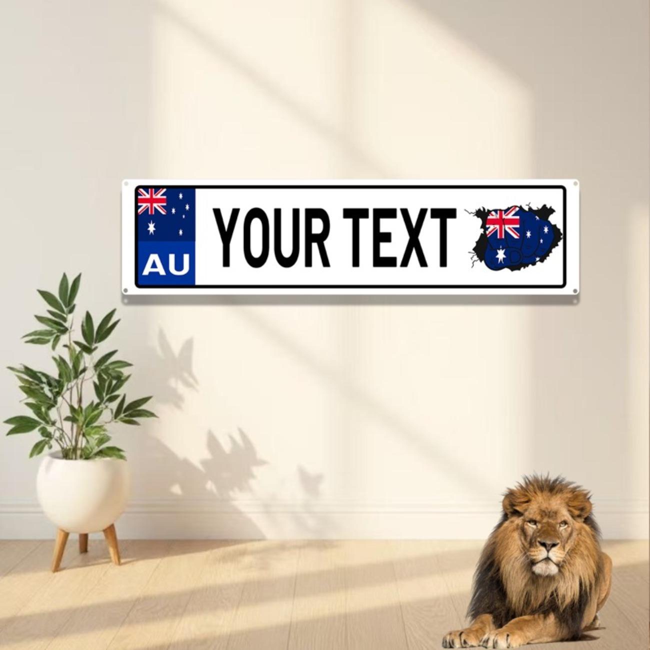 

Custom Waterproof Australia Metal Sign Home Garage Bar Wall Decor білий