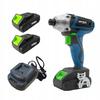 Impact Wrench 380 Nm 2X Batteries Charger Case 3Ah 21V Kraft&Dele