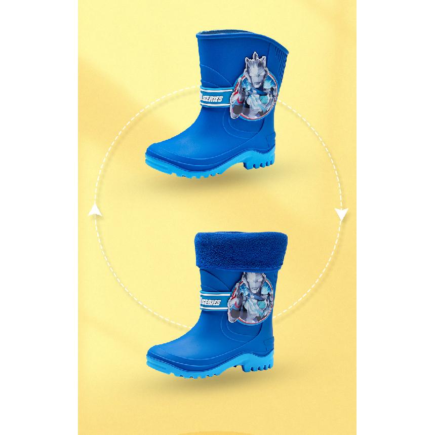 Tiga Children's Rain Boots Boys' Rain Boots Toddler Baby Lightweight Water Shoes Non-Slip Water Boots Kids' All-Season Rubber Shoes