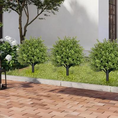 Artificial Boxwood Topiary Ball Tree with Ground Stake UV Resistant Weather-proof