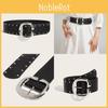 Retro Rivet Fashion Belt With Alloy Buckle Casual Outfits Accessory Everyday