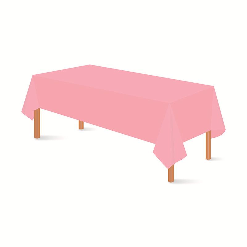 Einweg-Tischdecke aus PEVA, einfarbig, rechteckig, für Hochzeiten, Restaurants, Hotels und Zuhause (137x274 cm)