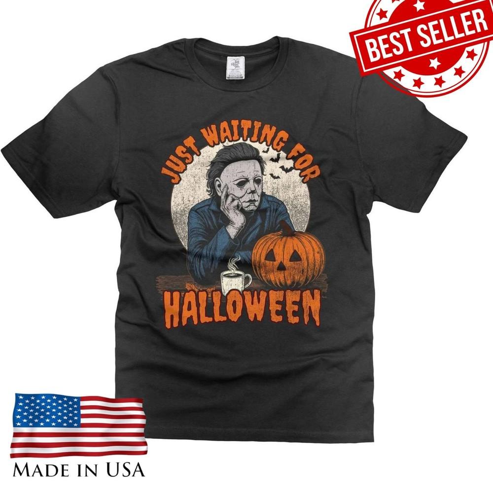 

Michael Myers Scary Movie T Shirt Butcher Shop Horror Villain Reprint Tee Unisex T-Shirt S
