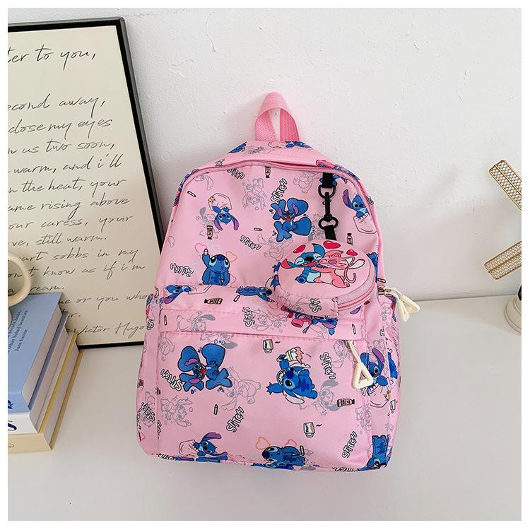

Kindergarten Primary School Students Schoolbag Cartoon Animation Foreign Style Printing Boys And Girls Backpack Children S Backpack розовый