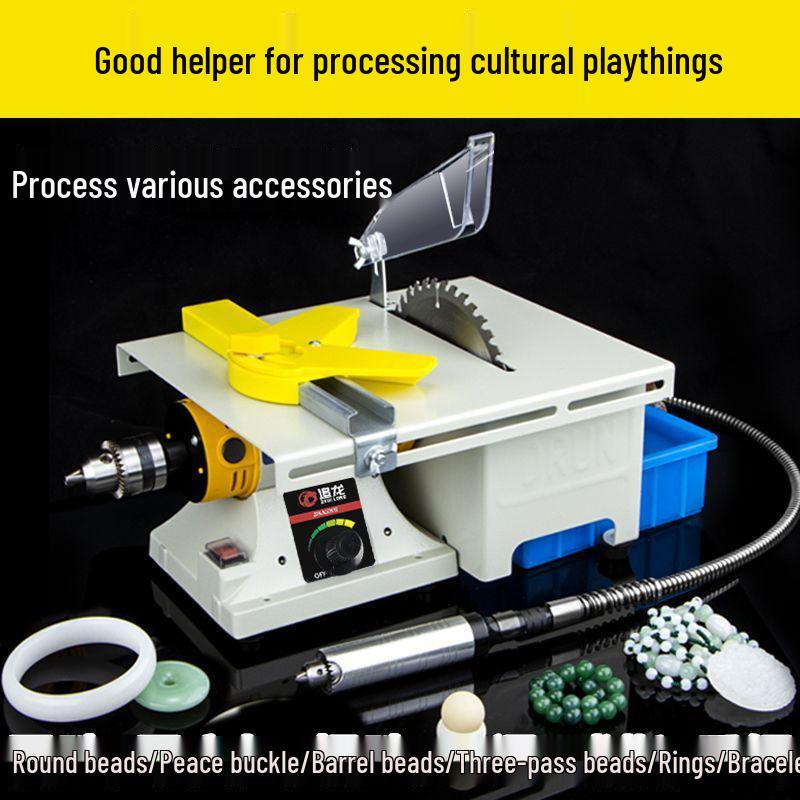Multi-Functional Electric Bench Grinder: Jade, Woodworking Polisher, Engraver, Cutter, Drill.