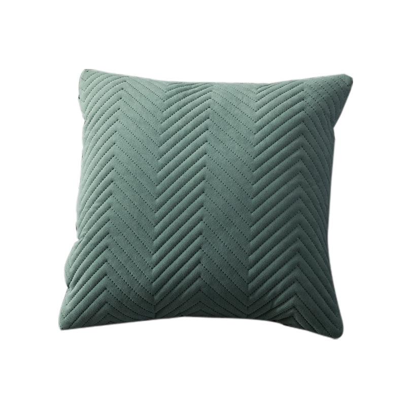Quilted Velvet Pillowcase Throw Pillow Covers Home Decor Simple Sofa Cushion Cover Decor