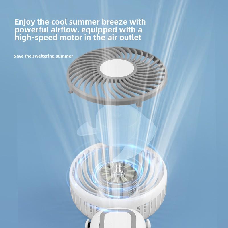 Neck-mounted Small Fan, Portable Hanging Strap for Small Fan, Portable USB-charged Fan, Handheld Fan