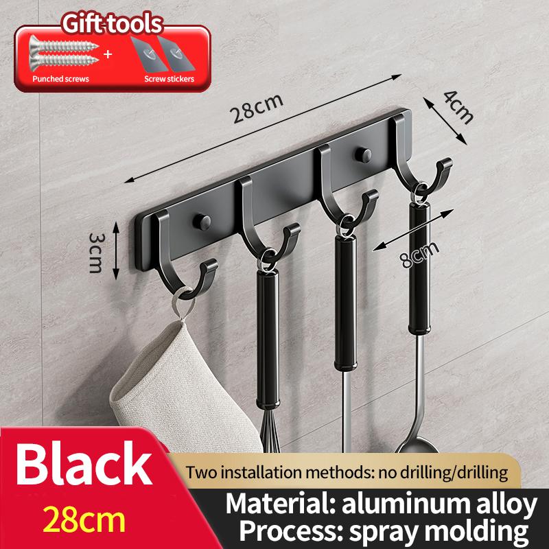 Bezděrovací dvířka za hákem Úložný prostor na zeď Věšák na šaty Háček na kabáty bez vrtání Věšák Ložnice Organizér Úložný prostor Kuchyně Acce