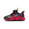 Kids Round Head Knob Versatile Shock Absorbing Wear Resistant Low Top Running Shoes Kids Running Shoes Black Red 312419912N-7