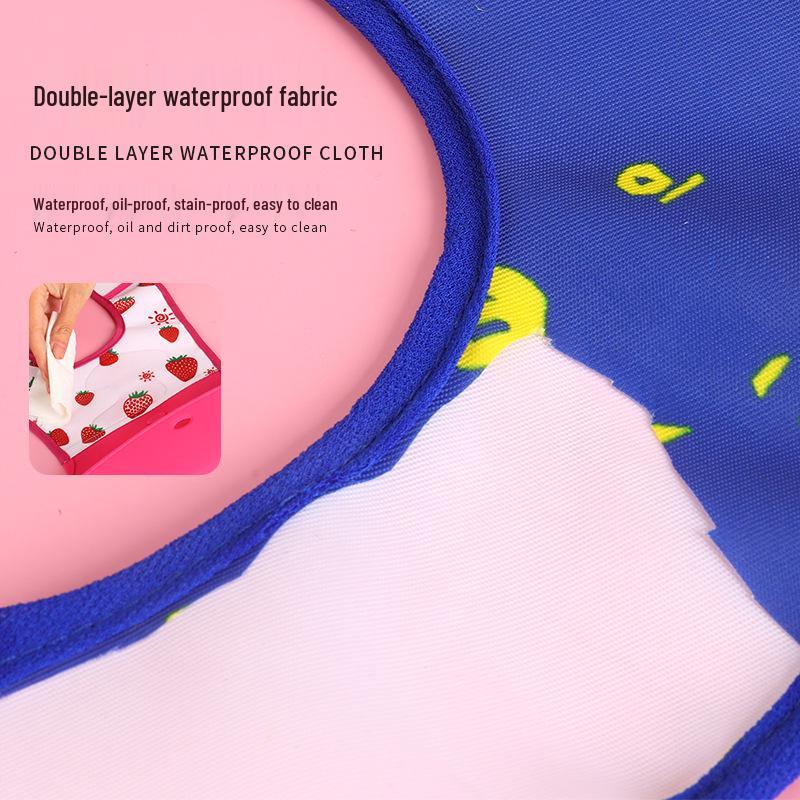 Babador Impermeável de Silicone para Crianças - Toalha de Saliva Anti-cuspir Sem Lavagem para Alimentação, Uso de Bebês e Crianças Pequenas.