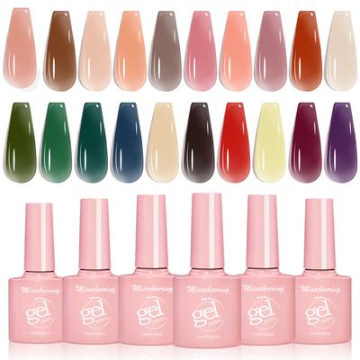 Nail Art Eis Transparent Roh Kokosnuss Tee Gefrorene Farbe Beliebte Farbe Semitransparenter Nagellack Kleber