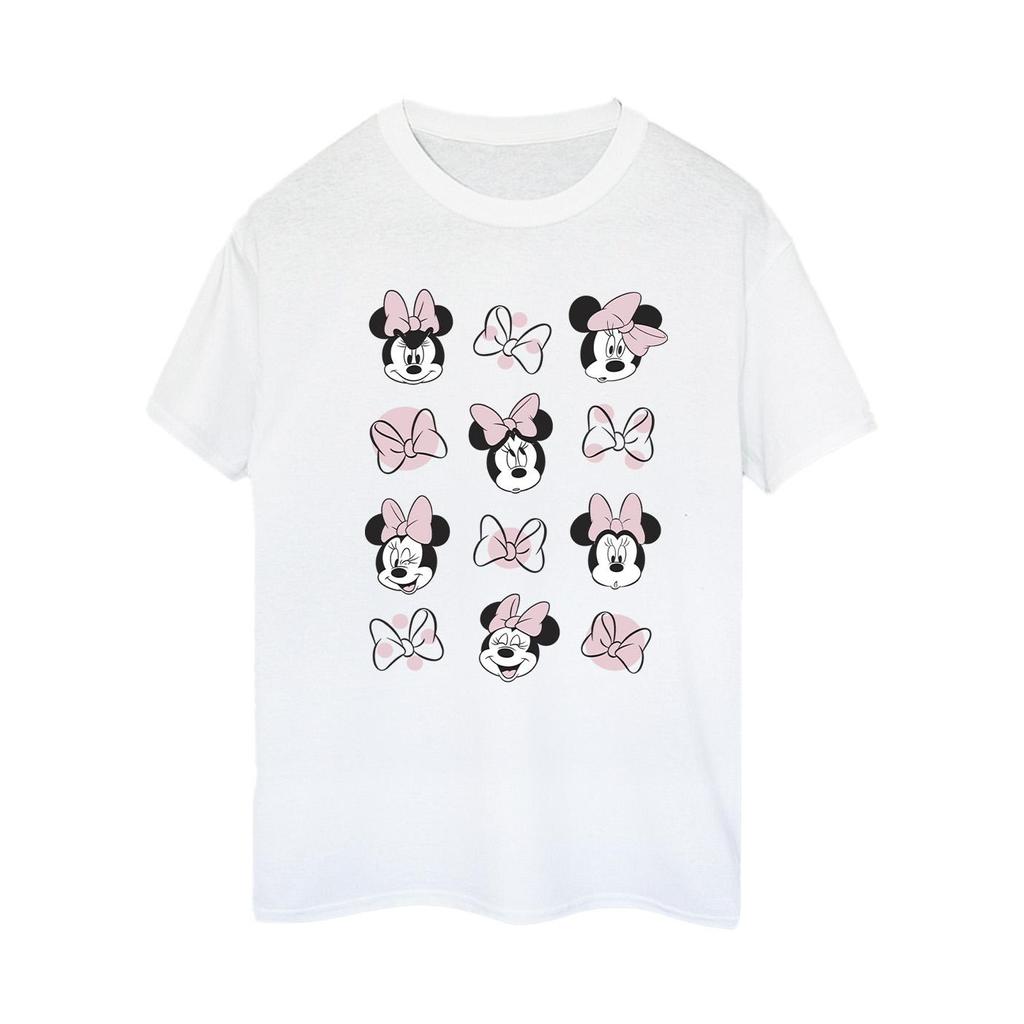 Disney Womens/Ladies Minnie Mouse Multiple Cotton Boyfriend T-Shirt