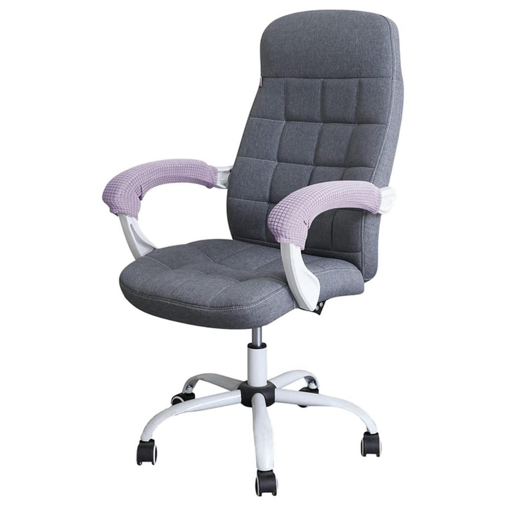 1 Par Cor Sólida Universal Elástico Capas de Apoio de Braço para Cadeira Slipcovers À Prova de Pó Luvas de Braço para Cadeira de Escritório/Computador